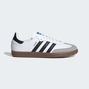 white vegan adidas sambas